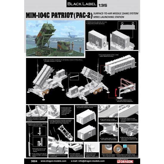 1/35 MIM-104C Patriot Surface-to-Air Missile (SAM) System (PAC-2) 1/35 MIM-104C Patriot Surface-to-Air Missile (SAM) System (PAC-2)