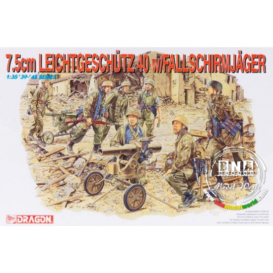 1/35 7.5cm Leichtgeschutz 40 w/Crew 1/35 7.5cm Leichtgeschutz 40 w/Crew