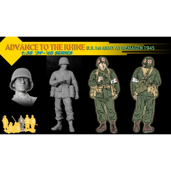1/35 Advance to the Rhine, US. 1st Army at Remagen 1945 1/35 Advance to the Rhine, US. 1st Army at Remagen 1945