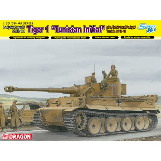 1/35 PzKpfw.VI Ausf.E SdKfz.181 Tiger I Tunisian Initial sPzAbt.501 & Pz.Rgt.7 Tunisia 1/35 PzKpfw.VI Ausf.E SdKfz.181 Tiger I Tunisian Initial sPzAbt.501 & Pz.Rgt.7 Tunisia