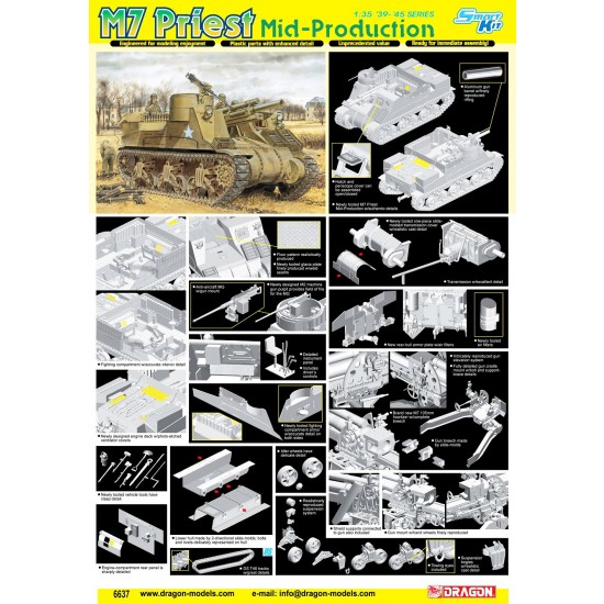 1/35 M7 Priest Mid Production - Smart Kit 1/35 M7 Priest Mid Production - Smart Kit