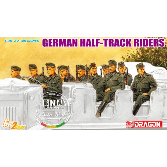 1/35 German Half-Track Riders (10 Figures) 1/35 German Half-Track Riders (10 Figures)