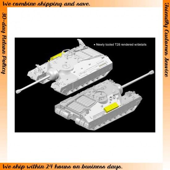 1/35 WWII T28 Super Heavy Tank [New Tooling]