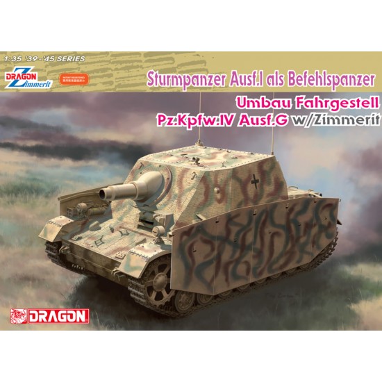 1/35 Sturmpanzer Ausf.I als Befehlspanzer (Umbau Fahrgestell PzKpfw.IV Ausf.G) w/Zimmerit 1/35 Sturmpanzer Ausf.I als Befehlspanzer (Umbau Fahrgestell PzKpfw.IV Ausf.G) w/Zimmerit