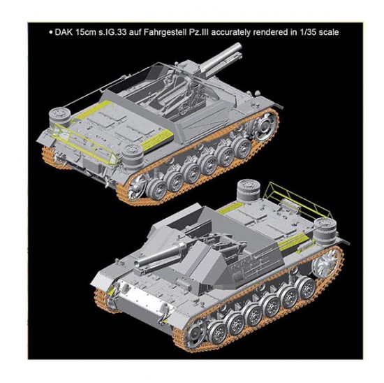 1/35 DAK 15cm s.IG.33 auf FgstPz.III 1/35 DAK 15cm s.IG.33 auf FgstPz.III