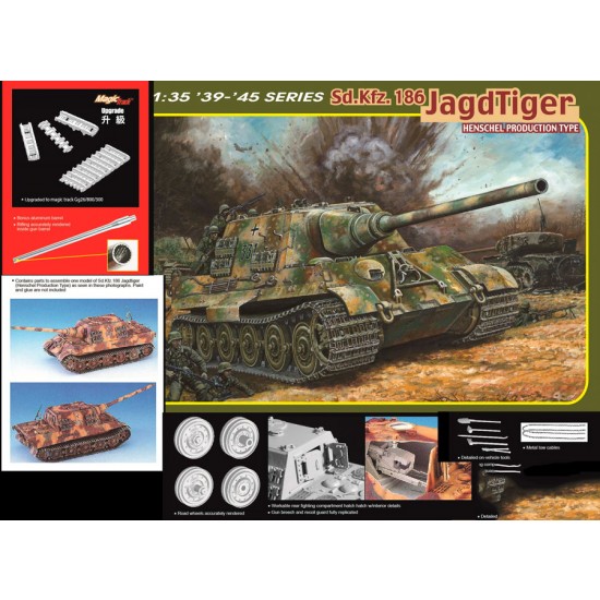 1/35 SdKfz.186 Jagdtiger Henschel Production Type 1/35 SdKfz.186 Jagdtiger Henschel Production Type