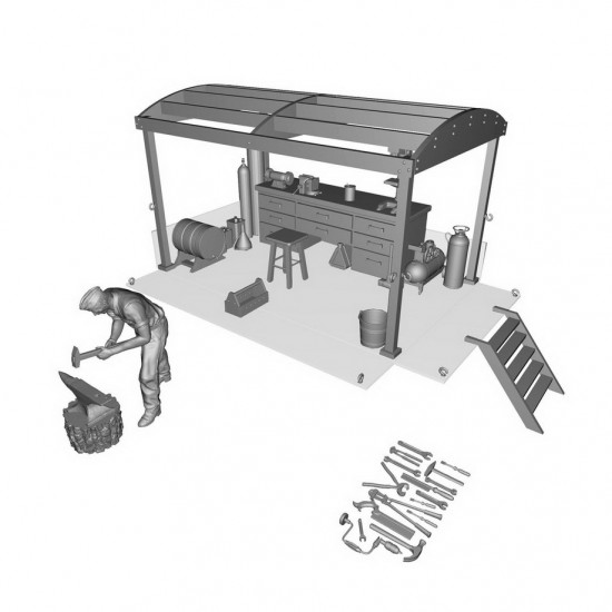 1/35 Opel Blitz Truck Workshop Conversion Kit For Tamiya kits 1/35 Opel Blitz Truck Workshop Conversion Kit For Tamiya kits