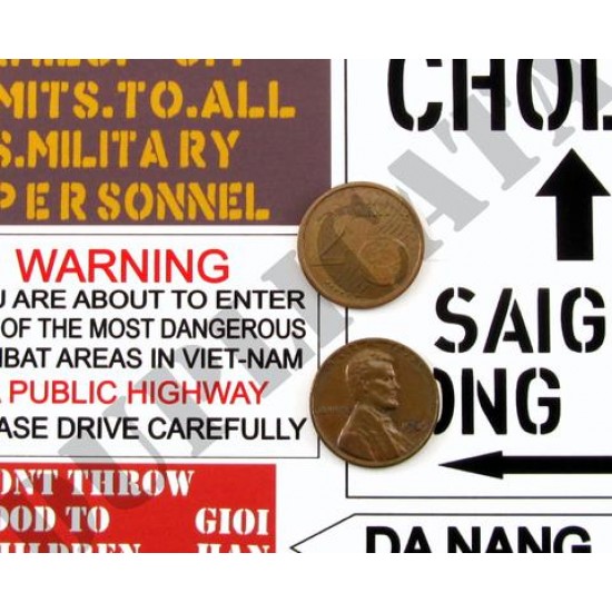 1/35 Vietnam War Road Signs #1 1/35 Vietnam War Road Signs #1