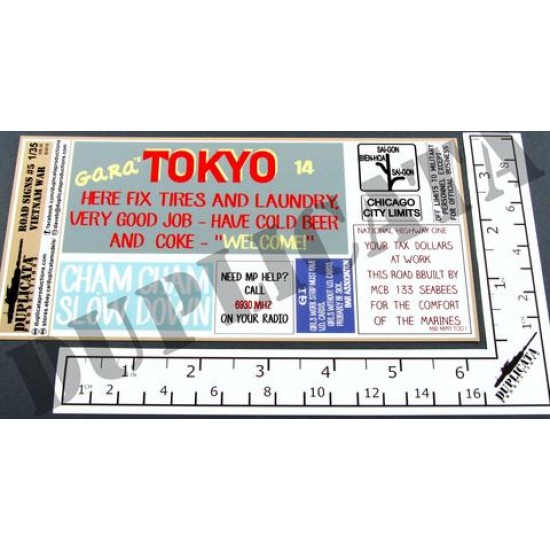 1/35 Vietnam War Road Signs #5 1/35 Vietnam War Road Signs #5