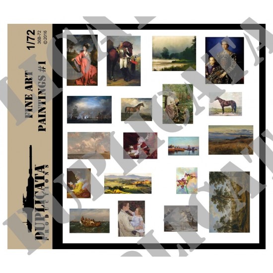 1/72 Fine Art Paintings #1 1/72 Fine Art Paintings #1