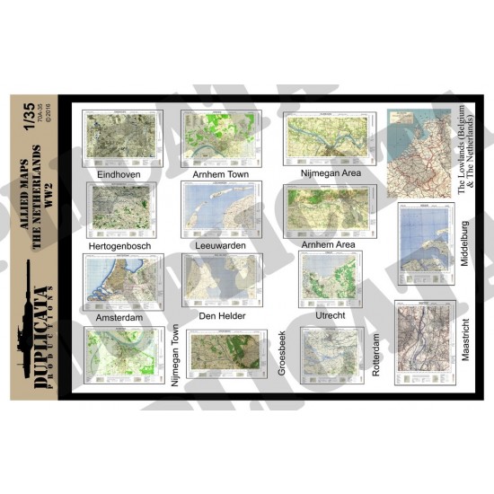 1/35 WWII Allied Netherlands Maps 1/35 WWII Allied Netherlands Maps