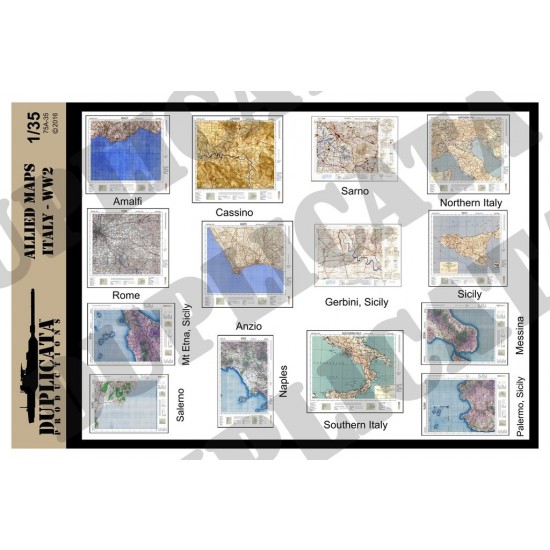 1/35 WWII Allied Italy Maps 1/35 WWII Allied Italy Maps
