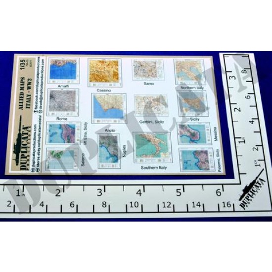 1/35 WWII Allied Italy Maps 1/35 WWII Allied Italy Maps