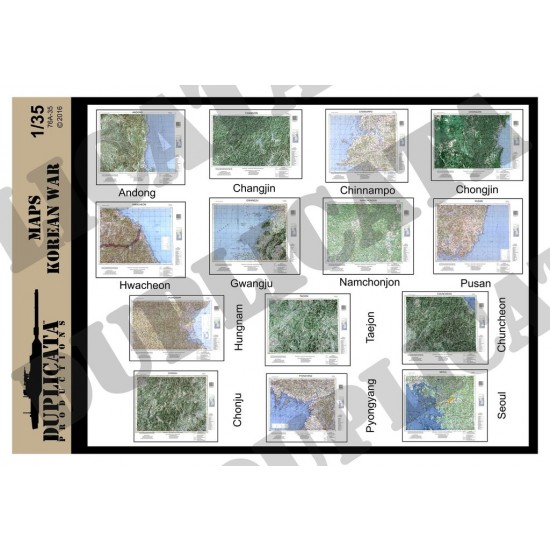 1/35 Korean War Maps 1/35 Korean War Maps