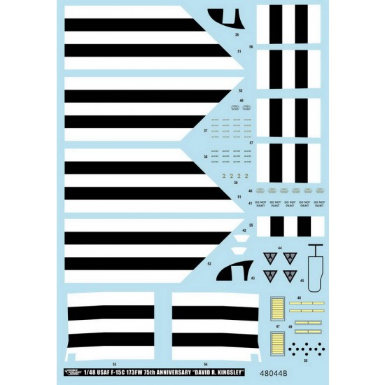 Decals for 1/48 US Air Force F-15C 173FW 75th Anniversary David R. Kingsley Decals for 1/48 US Air Force F-15C 173FW 75th Anniversary David R. Kingsley