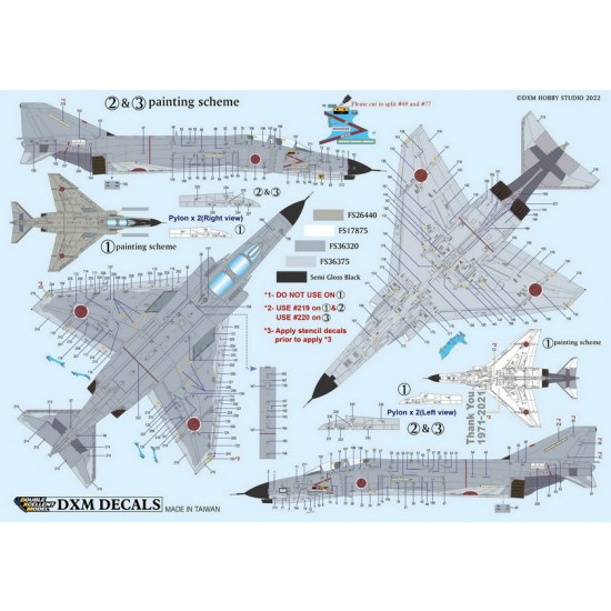 1/48 JASDF ADTW F-4 Phantom Last Flight 2021 Decals for Zoukei-Mura/Hasegawa F-4EJ kits 1/48 JASDF ADTW F-4 Phantom Last Flight 2021 Decals for Zoukei-Mura/Hasegawa F-4EJ kits