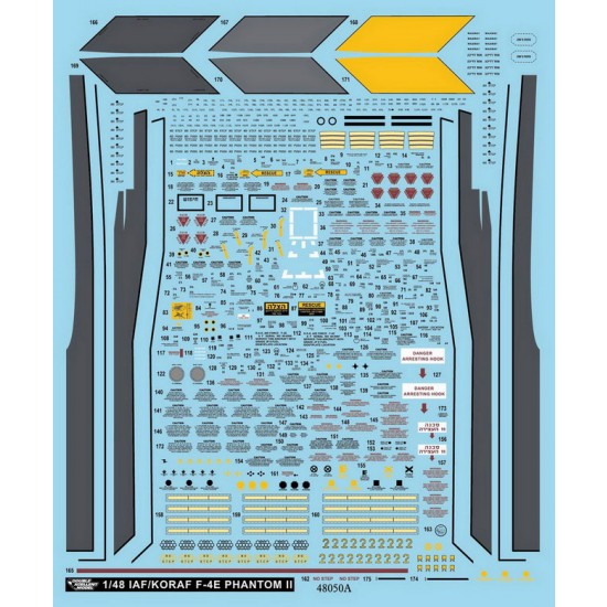 Decals for 1/48 IAF & ROKAF F-4E Phantom Collection #1 Decals for 1/48 IAF & ROKAF F-4E Phantom Collection #1