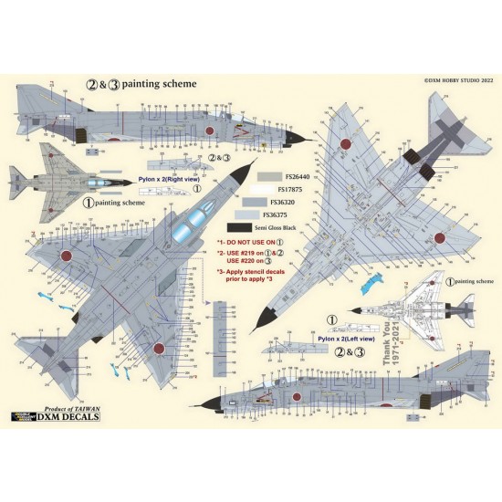 1/72 JASDF ADTW F-4 Phantom Last Flight 2021 Decals for Hasegawa/Finemolds/Fujimi kits 1/72 JASDF ADTW F-4 Phantom Last Flight 2021 Decals for Hasegawa/Finemolds/Fujimi kits