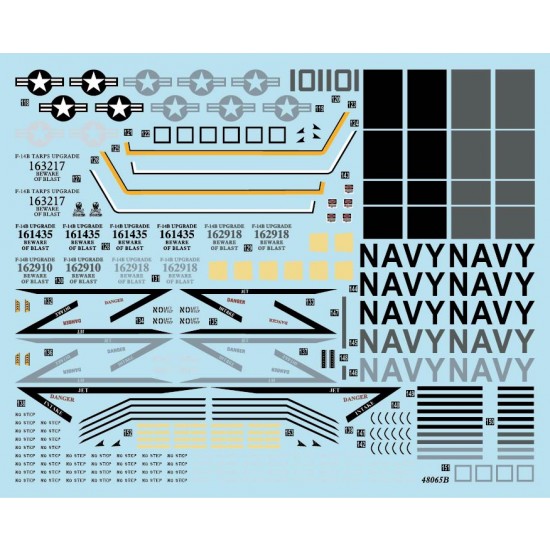 1/48 USN F-14B Tomcat VF-103 Jolly Rogers 00-04 Decals for Hasegawa/GWH/HobbyBoss kits 1/48 USN F-14B Tomcat VF-103 Jolly Rogers 00-04 Decals for Hasegawa/GWH/HobbyBoss kits