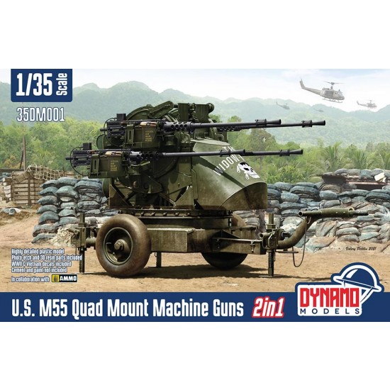 1/35 Vietnam/WWII M55 Quad Machine Guns (2in1) 1/35 Vietnam/WWII M55 Quad Machine Guns (2in1)