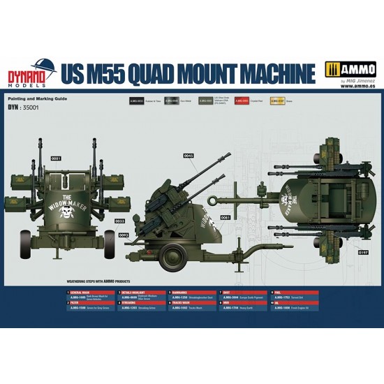 1/35 Vietnam/WWII M55 Quad Machine Guns (2in1) 1/35 Vietnam/WWII M55 Quad Machine Guns (2in1)