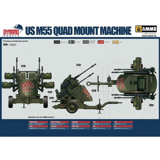 1/35 Vietnam/WWII M55 Quad Machine Guns (2in1) 1/35 Vietnam/WWII M55 Quad Machine Guns (2in1)