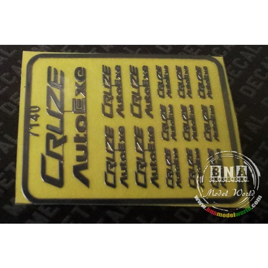 Cruze AutoExe Metal Logo Stickers for 1/12, 1/18, 1/20, 1/24, 1/43 Scales Cruze AutoExe Metal Logo Stickers for 1/12, 1/18, 1/20, 1/24, 1/43 Scales