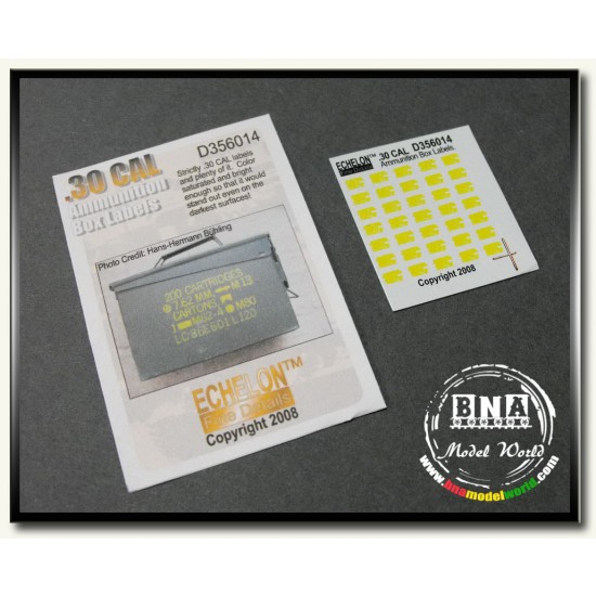 1/35 .30 Cal Ammo Box Labels 1/35 .30 Cal Ammo Box Labels