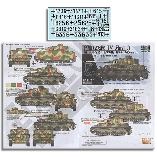 Decals for 1/35 LAH Panzer IV Ausf. Js 1944-1945 (Pt2) Decals for 1/35 LAH Panzer IV Ausf. Js 1944-1945 (Pt2)