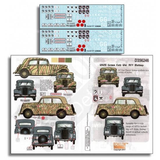 1/35 WWII Early War German AFV Markings (Decals) 1/35 WWII Early War German AFV Markings (Decals)