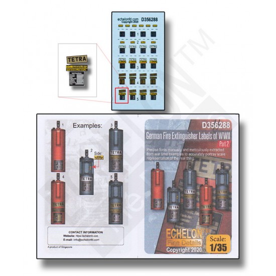 Decals for 1/35 WWII German Fire Extinguisher Labels Part. 2 Decals for 1/35 WWII German Fire Extinguisher Labels Part. 2