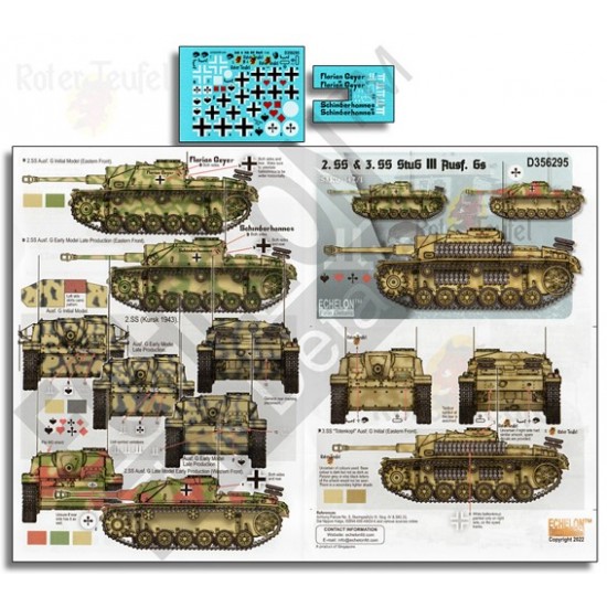 Decals for 1/35 2. SS & 3. SS StuG III Ausf. GS Decals for 1/35 2. SS & 3. SS StuG III Ausf. GS