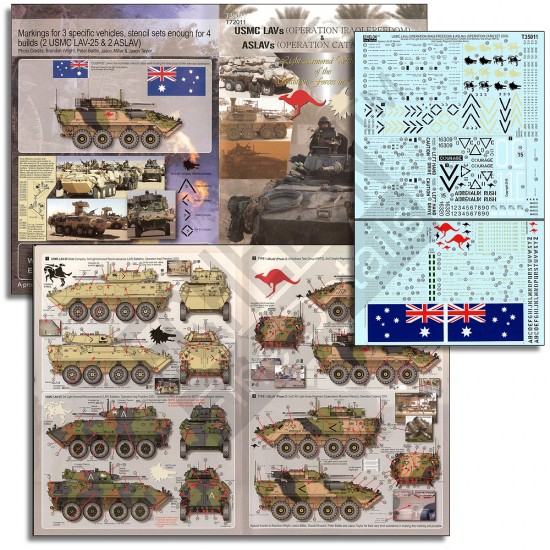 Decals for 1/35 USMC LAVs (Operation Iraqi Freedom) & ASLAVs (Operation Catalyst 2003) Decals for 1/35 USMC LAVs (Operation Iraqi Freedom) & ASLAVs (Operation Catalyst 2003)