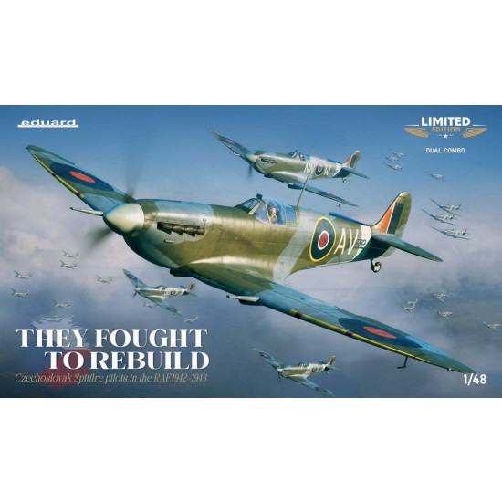 1/48 British Spitfire Mk.Vb Fighter They Fought To Rebuild Dual Combo [Limited Edition]