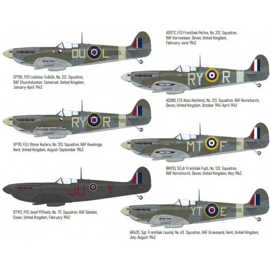1/48 British Spitfire Mk.Vb Fighter They Fought To Rebuild Dual Combo [Limited Edition]