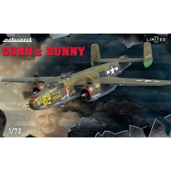 1/72 Gunns Bunny -WWII US B-25J Mitchell w/Solid Nose [Limited Edition]