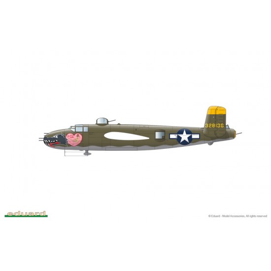 1/72 Gunns Bunny -WWII US B-25J Mitchell w/Solid Nose [Limited Edition]