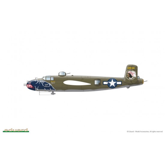 1/72 Gunns Bunny -WWII US B-25J Mitchell w/Solid Nose [Limited Edition]