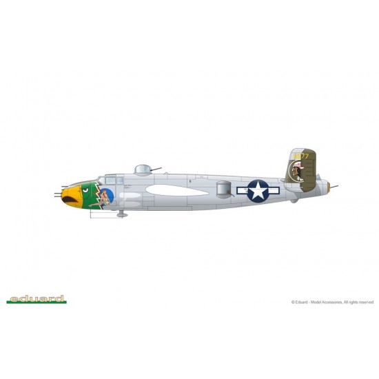 1/72 Gunns Bunny -WWII US B-25J Mitchell w/Solid Nose [Limited Edition]