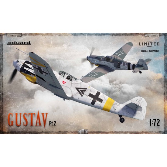 1/72 GUSTAV pt. 2 - German Messerschmitt Bf 109 G-6 Late & G-14 (DUAL COMBO) 1/72 GUSTAV pt. 2 - German Messerschmitt Bf 109 G-6 Late & G-14 (DUAL COMBO)