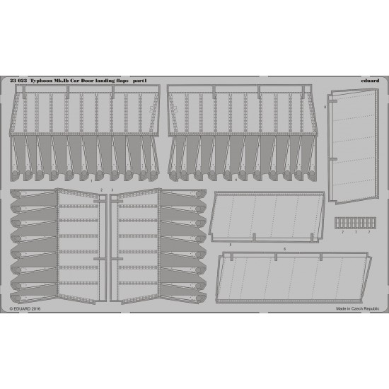 1/24 Hawker Typhoon Mk.Ib Car Door Landing Flaps for Airfix kit (2 Photo-Etched Sheets) 1/24 Hawker Typhoon Mk.Ib Car Door Landing Flaps for Airfix kit (2 Photo-Etched Sheets)