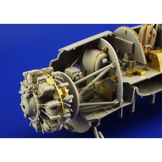 Photoetch for 1/32 Grumman TBF/TBM Avenger Engine for Trumpeter kit