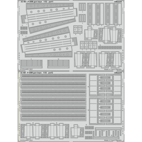 1/32 Curtiss P-40M Warhawk Gun Bays Detail Set for Trumpeter kits 1/32 Curtiss P-40M Warhawk Gun Bays Detail Set for Trumpeter kits