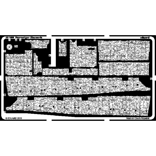 Photo-etched Zimmerit for 1/35 Sturmtiger for Tamiya kit Photo-etched Zimmerit for 1/35 Sturmtiger for Tamiya kit