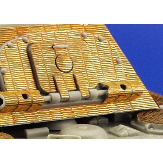 Photo-etched Zimmerit for 1/35 King Tiger Porsche Turret for Dragon kit Photo-etched Zimmerit for 1/35 King Tiger Porsche Turret for Dragon kit
