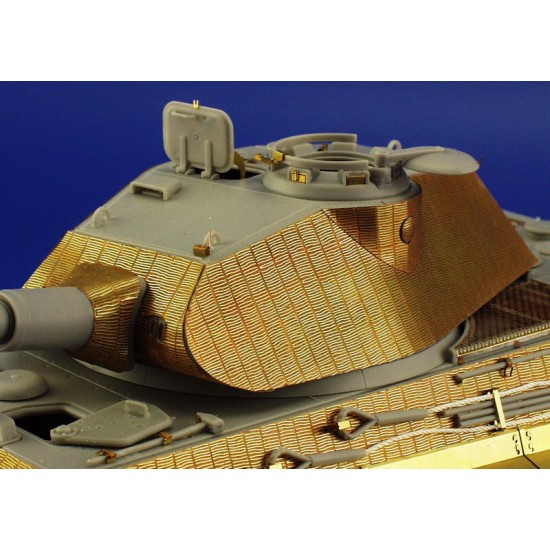 Photo-etched Zimmerit for 1/35 King Tiger Porsche Turret for Dragon kit Photo-etched Zimmerit for 1/35 King Tiger Porsche Turret for Dragon kit