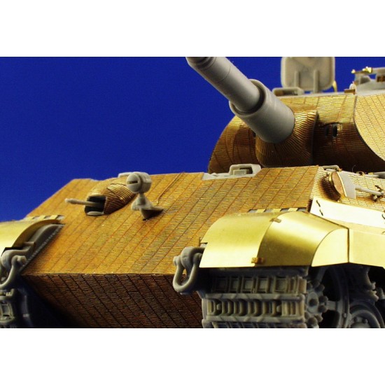 Photo-etched Zimmerit for 1/35 King Tiger Porsche Turret for Dragon kit Photo-etched Zimmerit for 1/35 King Tiger Porsche Turret for Dragon kit