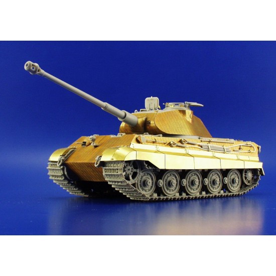 Photo-etched Zimmerit for 1/35 King Tiger Porsche Turret for Dragon kit Photo-etched Zimmerit for 1/35 King Tiger Porsche Turret for Dragon kit
