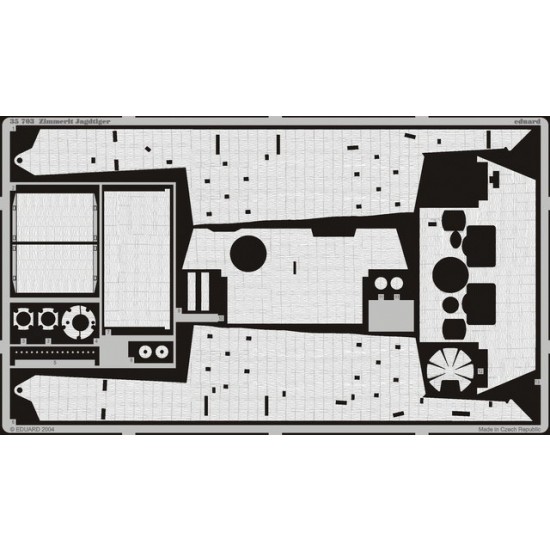 Photo-etched Zimmerit for 1/35 Jagdtiger for Dragon kit Photo-etched Zimmerit for 1/35 Jagdtiger for Dragon kit