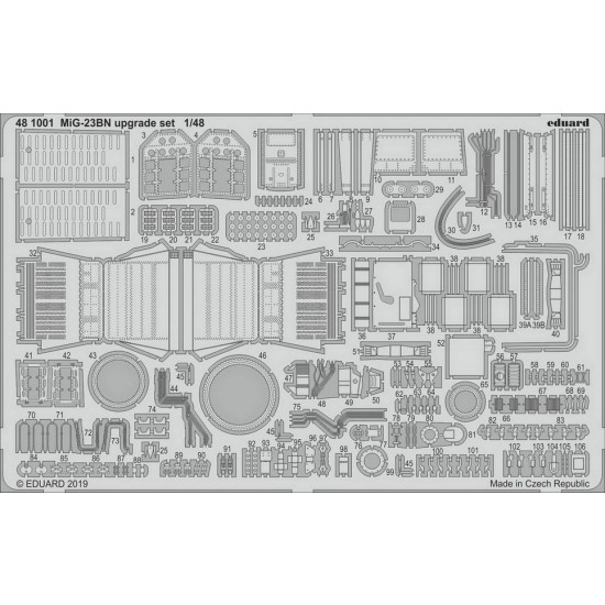 1/48 Mikoyan-Gurevich MiG-23BN Upgrade Detail set for Eduard kits 1/48 Mikoyan-Gurevich MiG-23BN Upgrade Detail set for Eduard kits